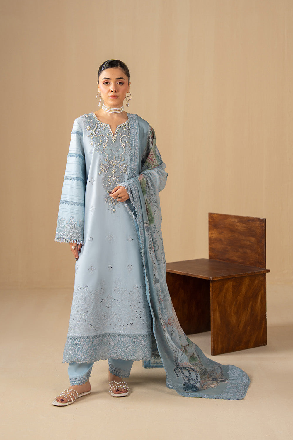 Maryum N Maria | The Eid Affair | RAGHAD - MSS6372 - Luxury Dress - available at Maria Faisal in UK and USA.