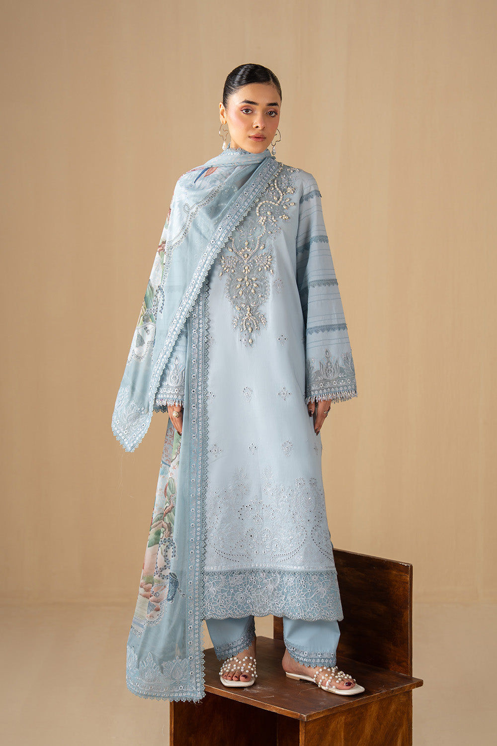 Maryum N Maria | The Eid Affair | RAGHAD - MSS6372 - Luxury Dress - available at Maria Faisal in UK and USA.