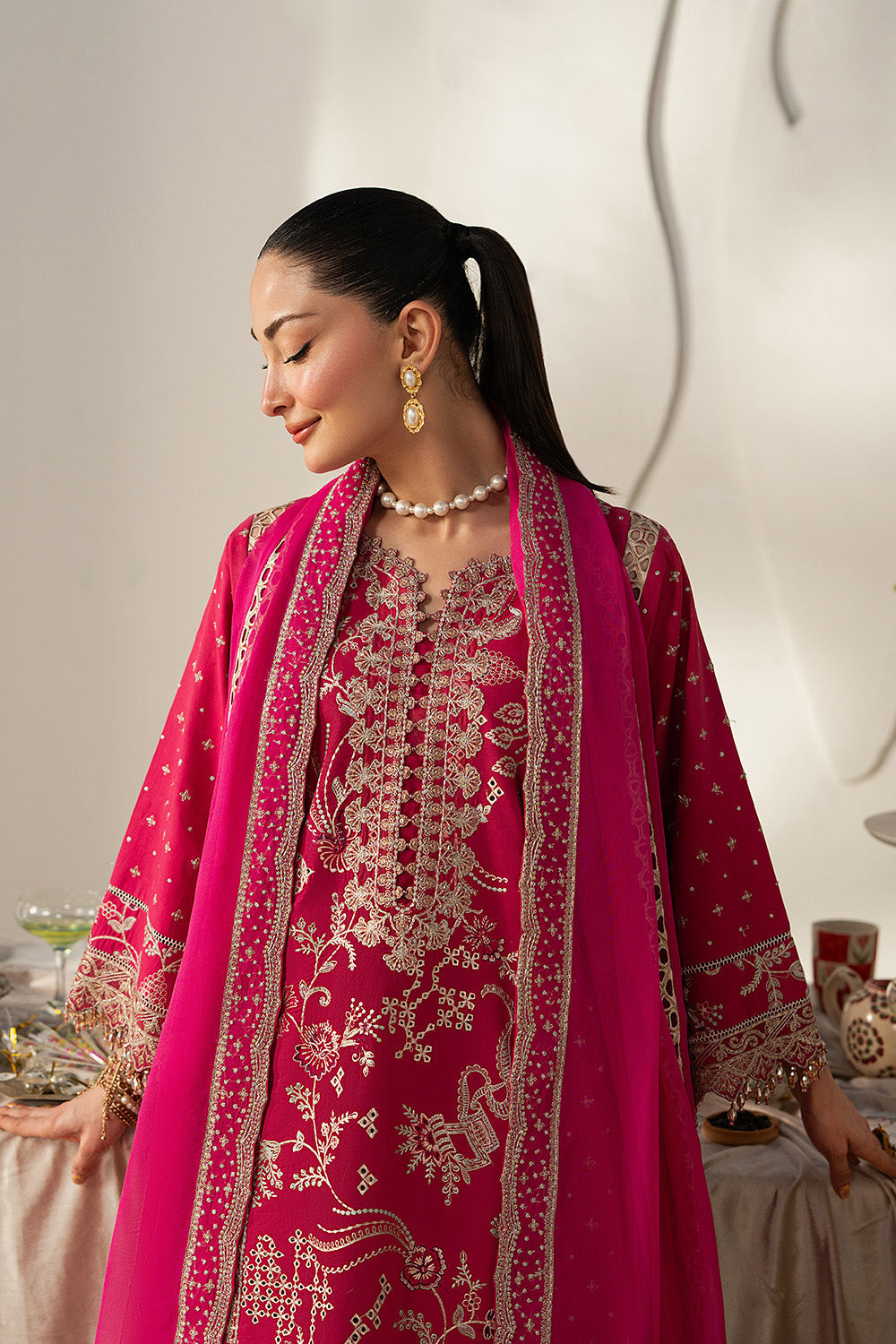 Maryum N Maria | The Eid Affair |SHAMS - MSS6373 - Luxury Dress - available at Maria Faisal in UK and USA.