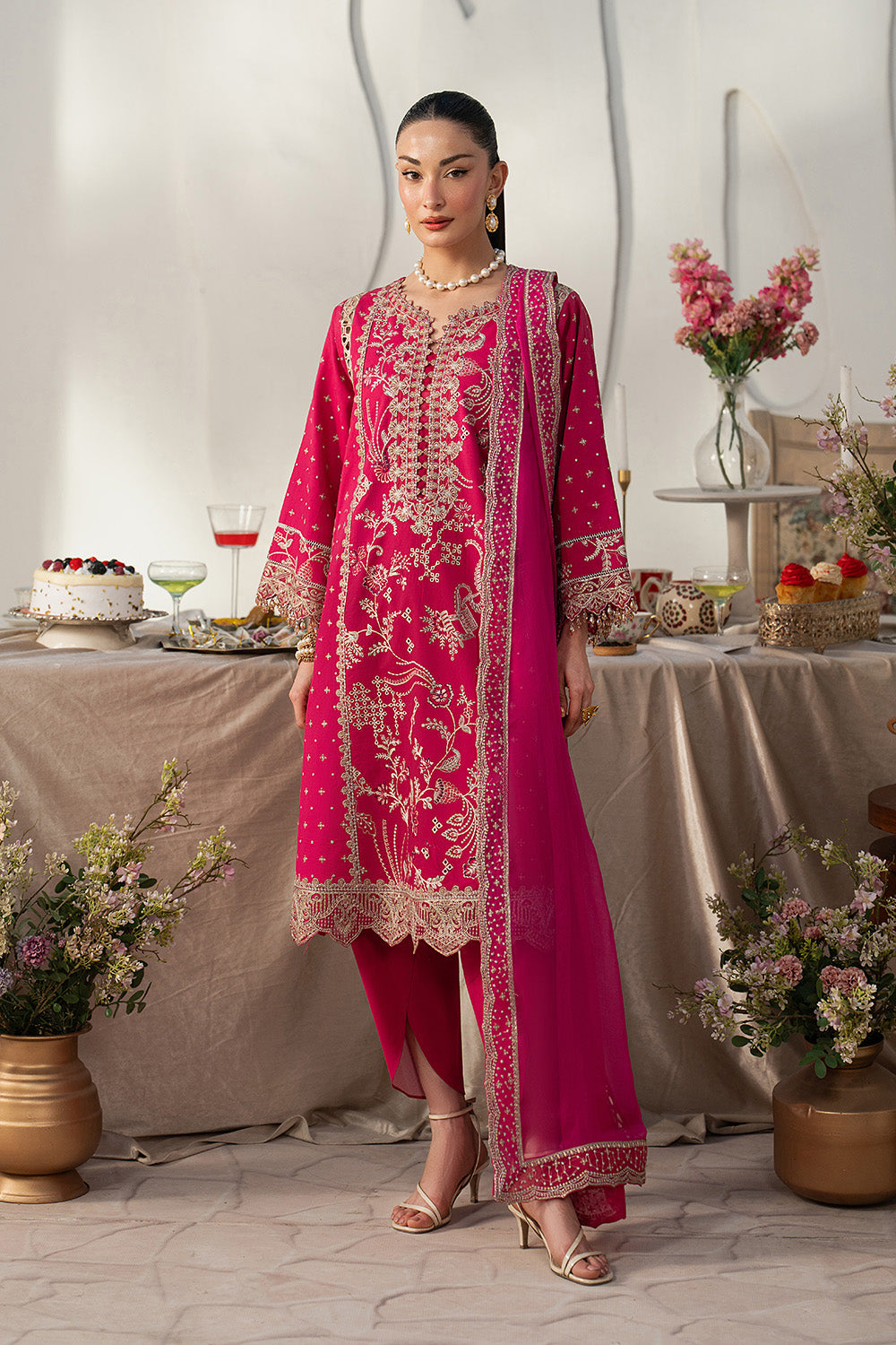 Maryum N Maria | The Eid Affair |SHAMS - MSS6373 - Luxury Dress - available at Maria Faisal in UK and USA.