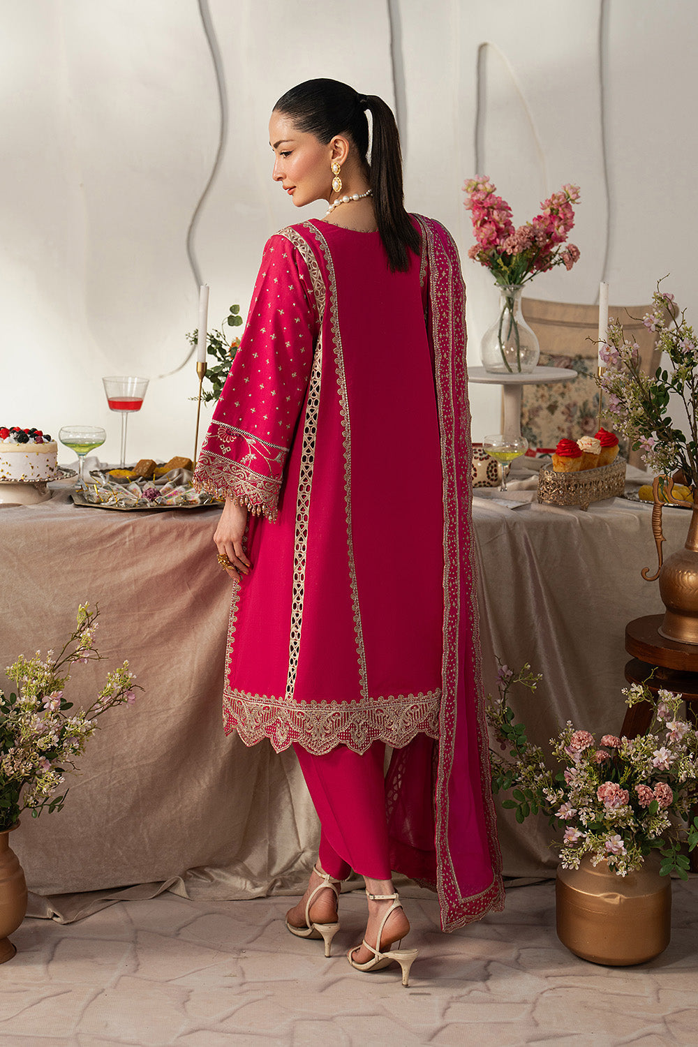 Maryum N Maria | The Eid Affair |SHAMS - MSS6373 - Luxury Dress - available at Maria Faisal in UK and USA.