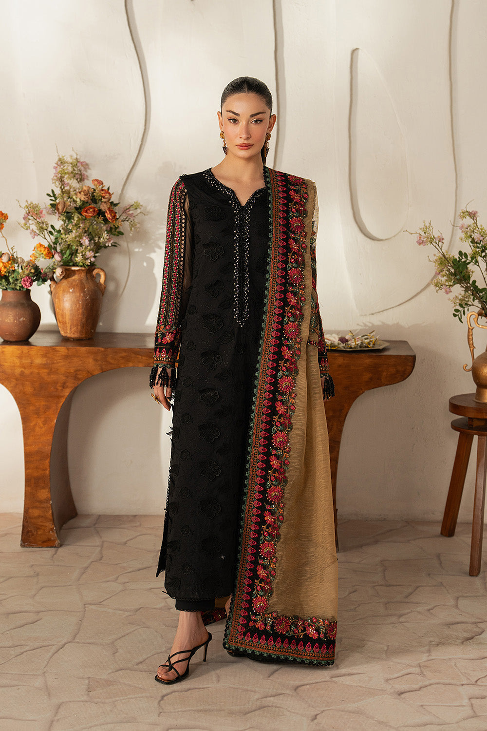 Maryum N Maria | The Eid Affair | SABA - MSS6374 - Luxury Dress - available at Maria Faisal in UK and USA.