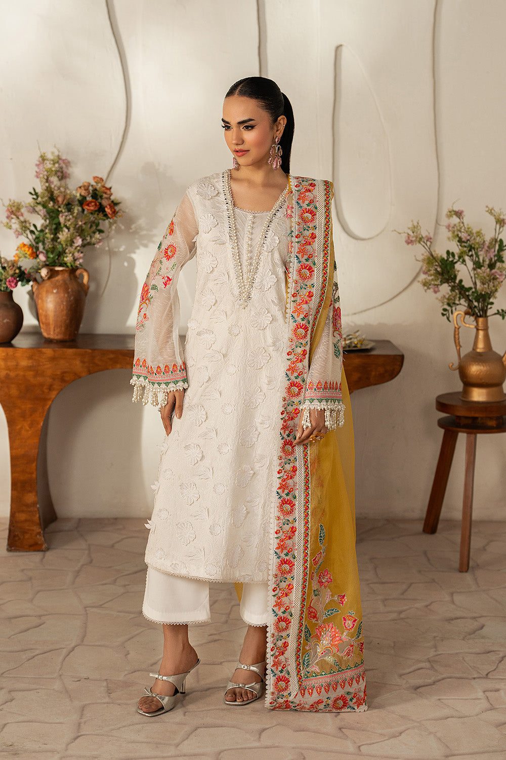 Maryum N Maria | The Eid Affair | TALIN - MSS6376 - Luxury Dress - available at Maria Faisal in UK and USA.