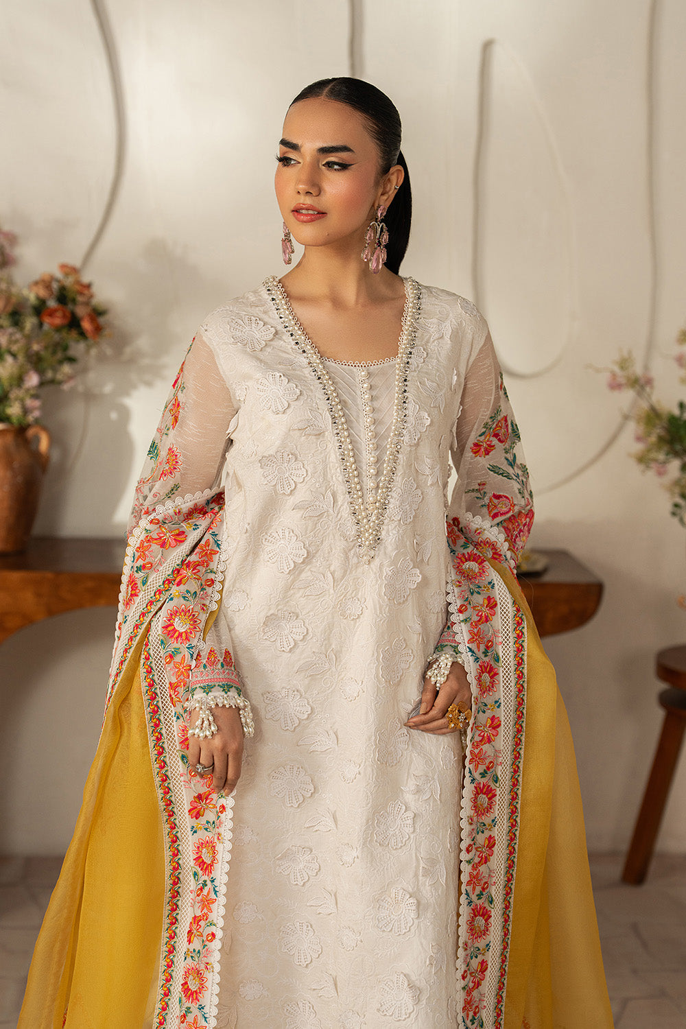Maryum N Maria | The Eid Affair | TALIN - MSS6376 - Luxury Dress - available at Maria Faisal in UK and USA.