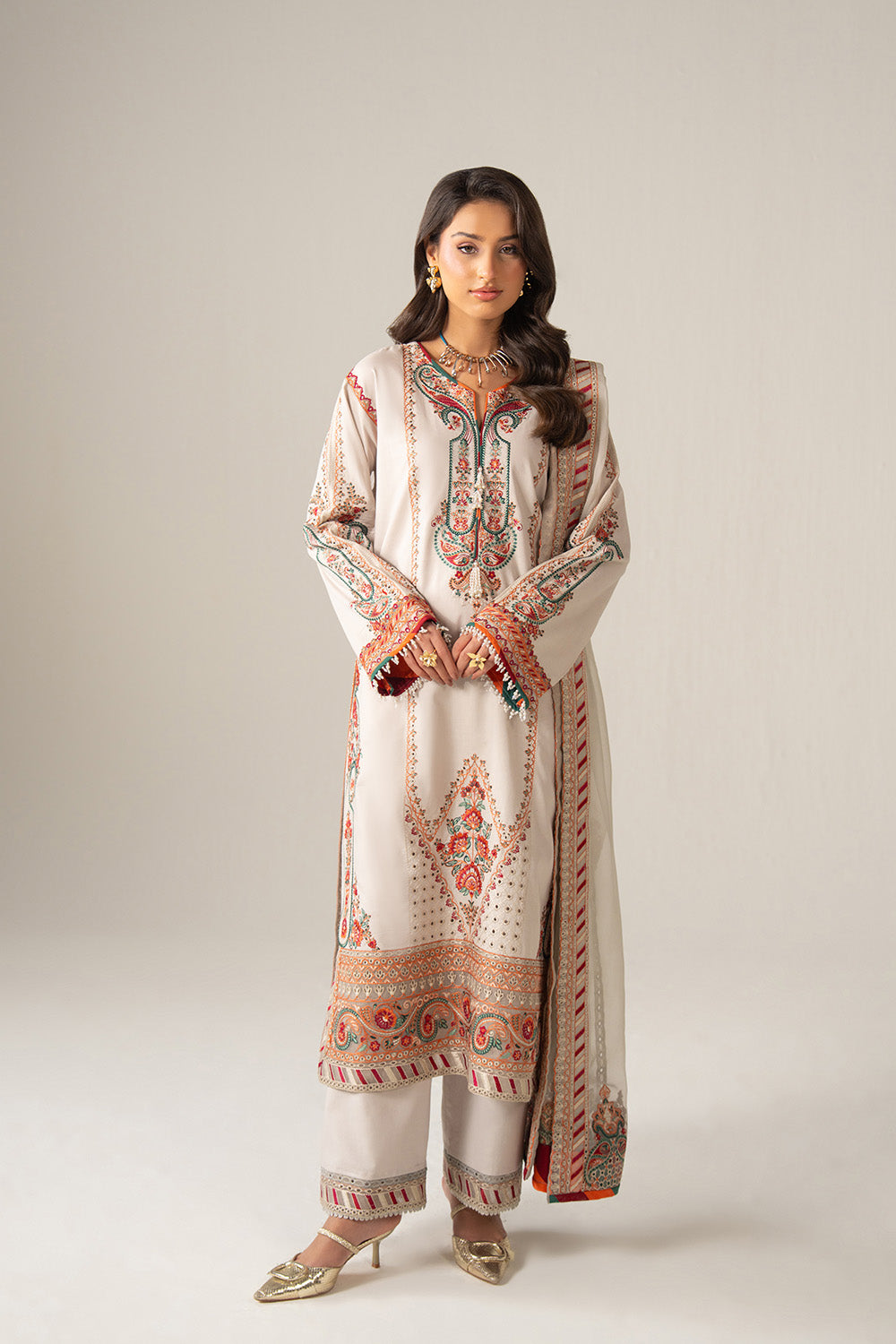 Maryum N Maria | The Eid Affair |ZAHRAA - MSS6377 - Luxury Dress - available at Maria Faisal in UK and USA.