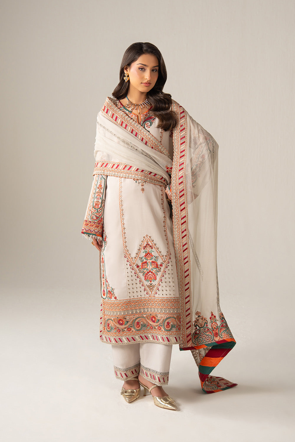 Maryum N Maria | The Eid Affair |ZAHRAA - MSS6377 - Luxury Dress - available at Maria Faisal in UK and USA.