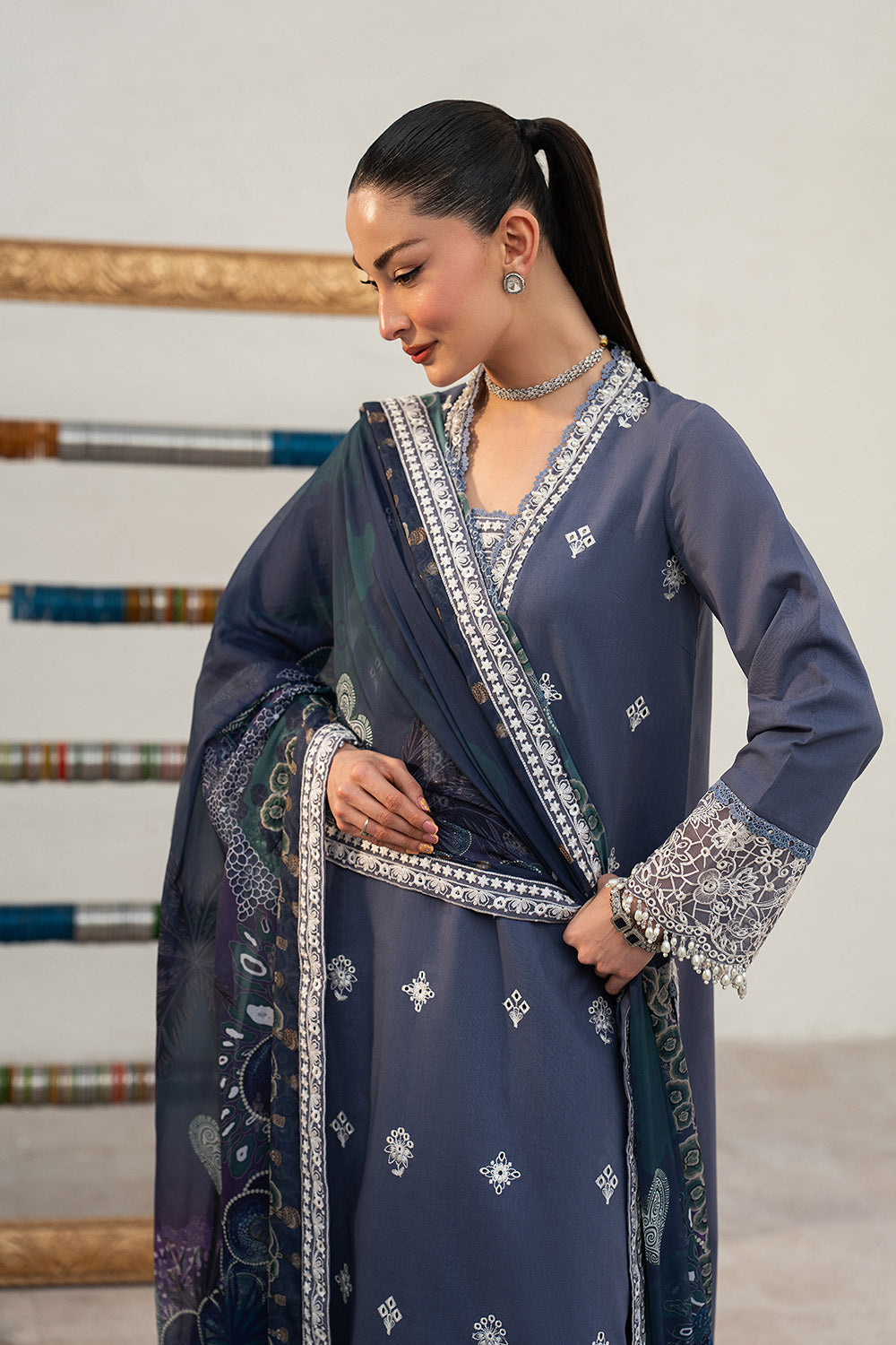 Maryum N Maria | The Eid Affair | MAYSOON - MSS6379 - Luxury Dress - available at Maria Faisal in UK and USA.