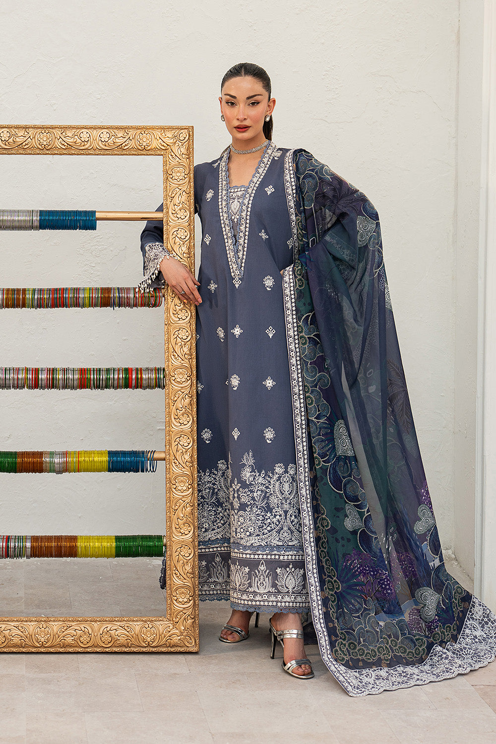 Maryum N Maria | The Eid Affair | MAYSOON - MSS6379 - Luxury Dress - available at Maria Faisal in UK and USA.