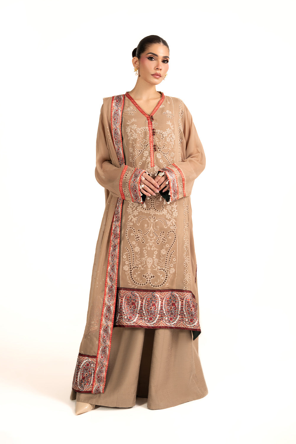 Maryum N Maria | Clestine Luxe Pret | ELANIQUE - Luxury Dress - available at Maria Faisal in UK and USA.