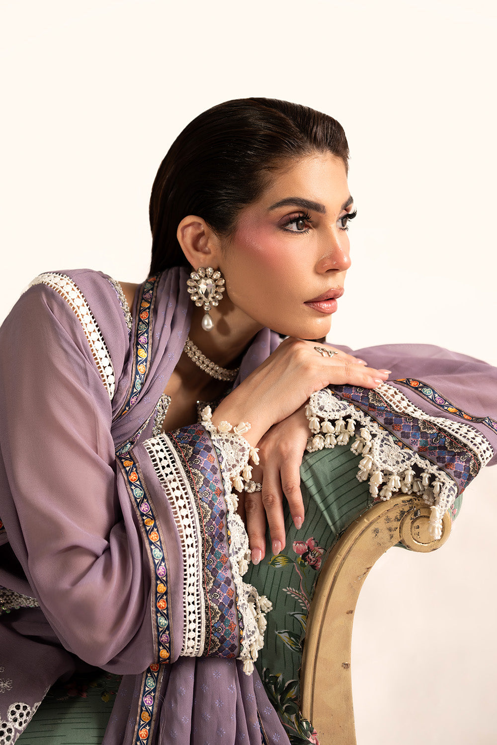 Maryum N Maria | Clestine Luxe Pret | ROSAVELLE - Luxury Dress - available at Maria Faisal in UK and USA.