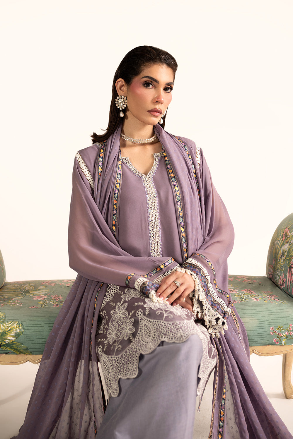 Maryum N Maria | Clestine Luxe Pret | ROSAVELLE - Luxury Dress - available at Maria Faisal in UK and USA.