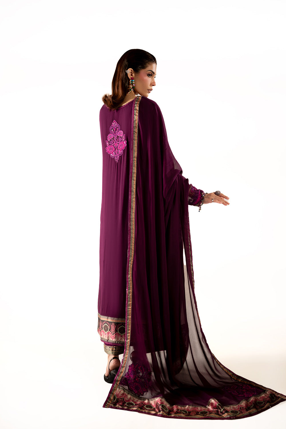 Maryum N Maria | Clestine Luxe Pret | ELAROSE - Luxury Dress - available at Maria Faisal in UK and USA.