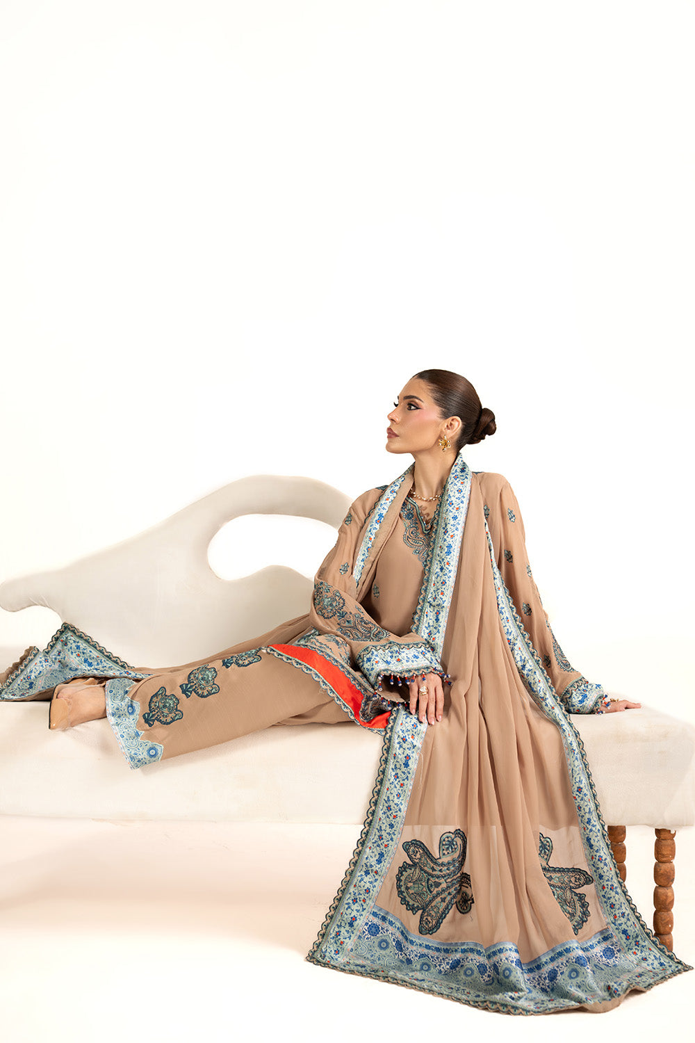 Maryum N Maria | Clestine Luxe Pret | NOVALYN - Luxury Dress - available at Maria Faisal in UK and USA.