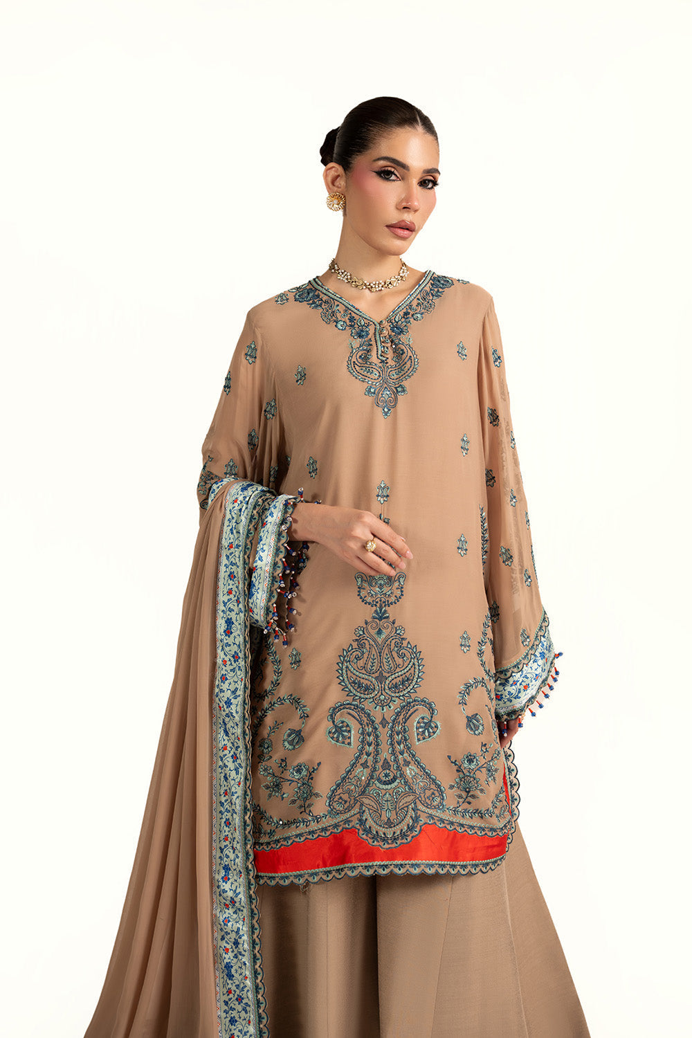 Maryum N Maria | Clestine Luxe Pret | NOVALYN - Luxury Dress - available at Maria Faisal in UK and USA.