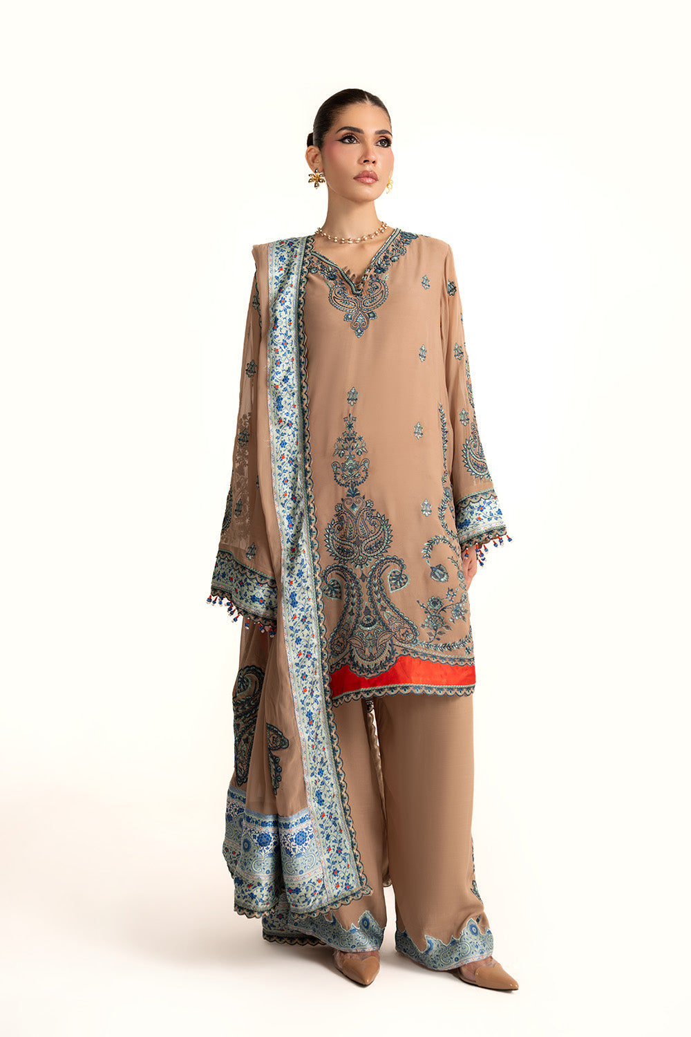 Maryum N Maria | Clestine Luxe Pret | NOVALYN - Luxury Dress - available at Maria Faisal in UK and USA.
