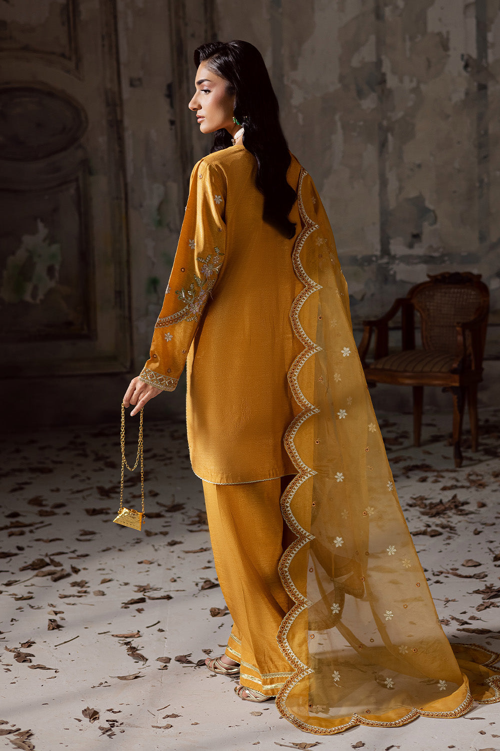 Maryum N Maria | Zarq Festive |VEECI - MSS5833 - Casual Dress - available at Maria Faisal in UK and USA.