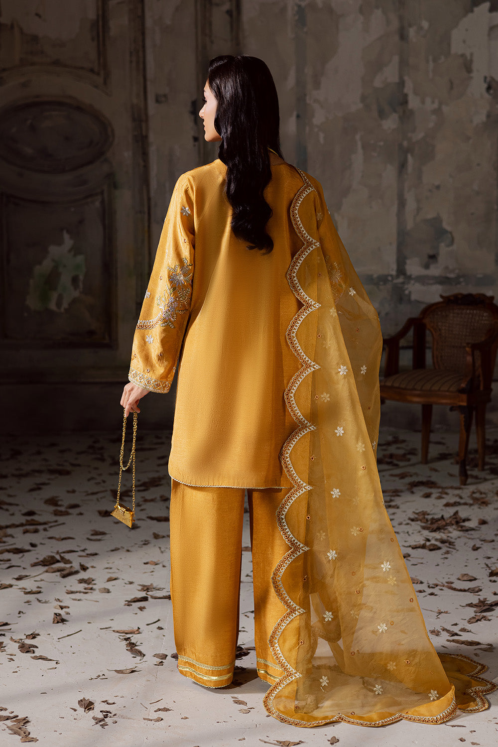 Maryum N Maria | Zarq Festive |VEECI - MSS5833 - Casual Dress - available at Maria Faisal in UK and USA.