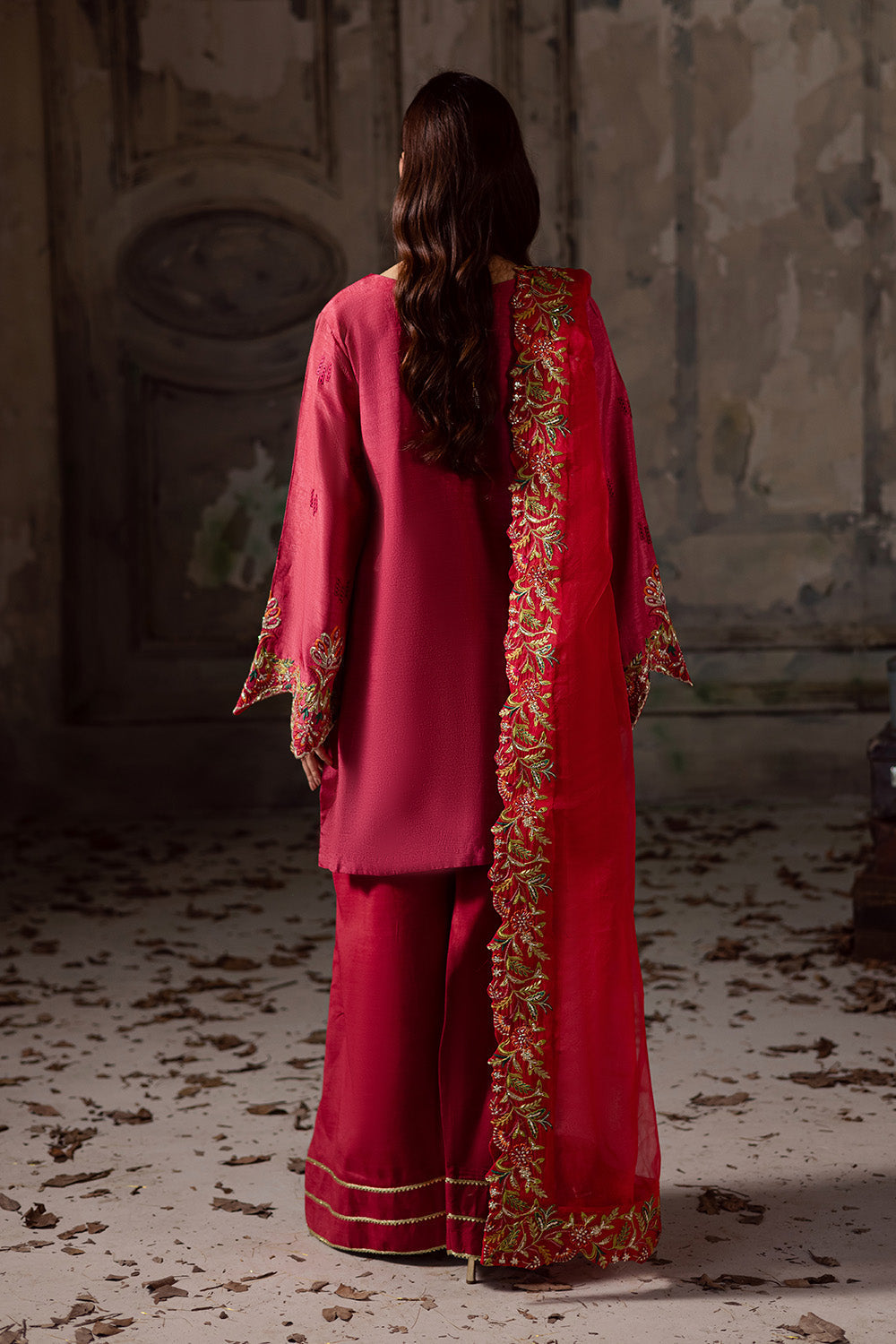 Maryum N Maria | Zarq Festive | ALEEN - MSS5836 - Casual Dress - available at Maria Faisal in UK and USA.