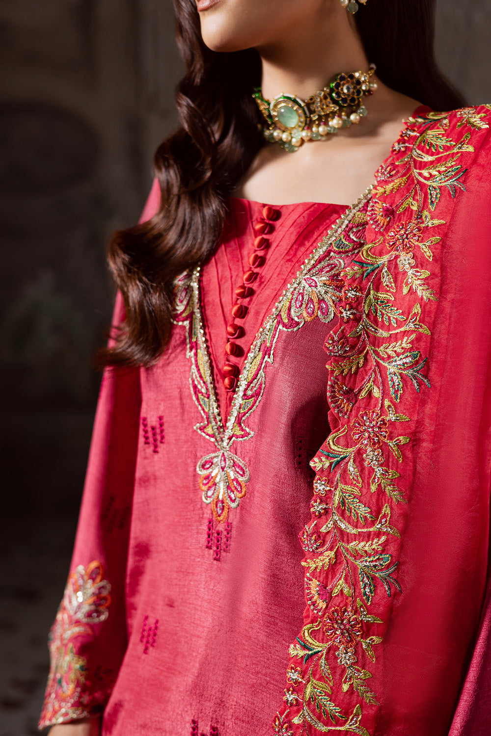 Maryum N Maria | Zarq Festive | ALEEN - MSS5836 - Casual Dress - available at Maria Faisal in UK and USA.