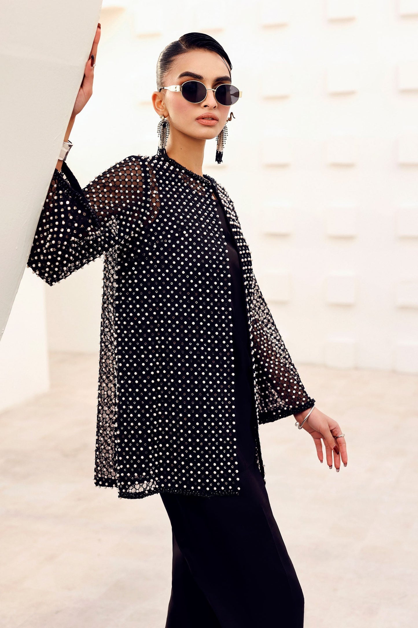 Maria B | Eid Collection 2026 | Mst-Ef26-01 Black - Luxury Dress - available at Maria Faisal in UK and USA.