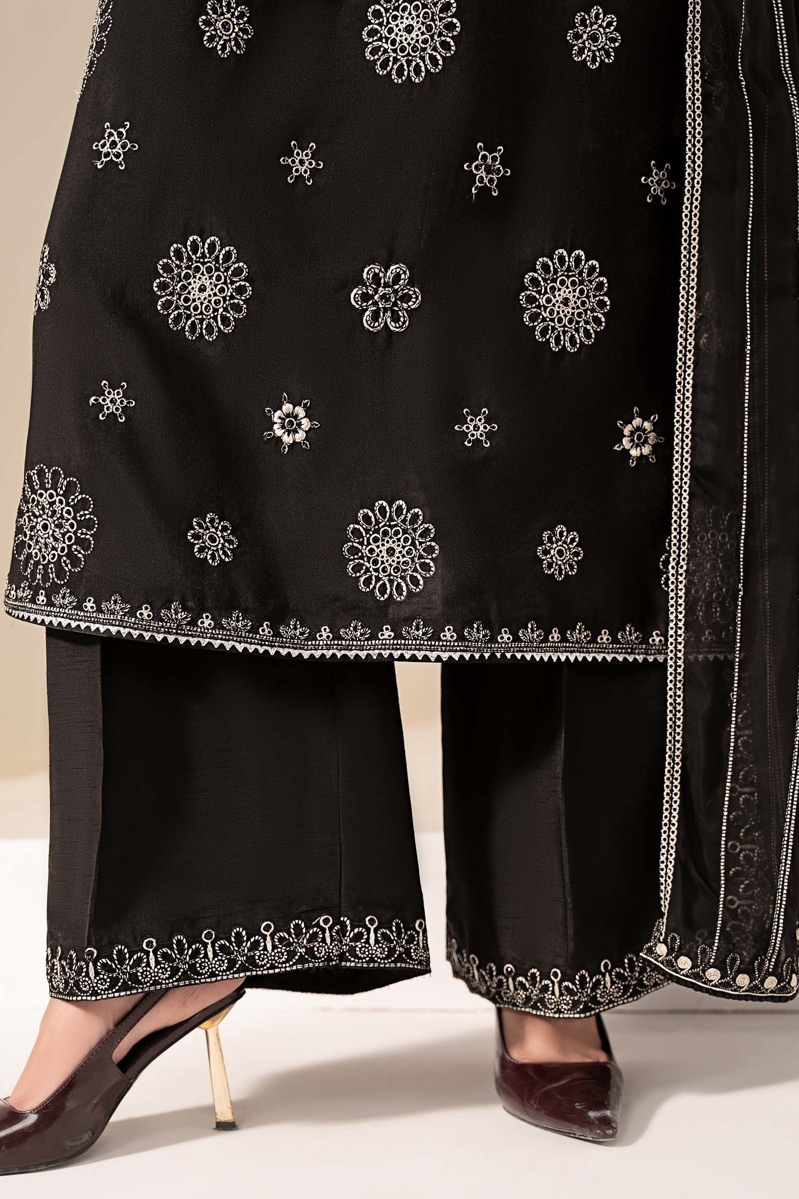 Maria B | Eid Collection 2026 | Mst-Ef26-08 Black - Luxury Dress - available at Maria Faisal in UK and USA.