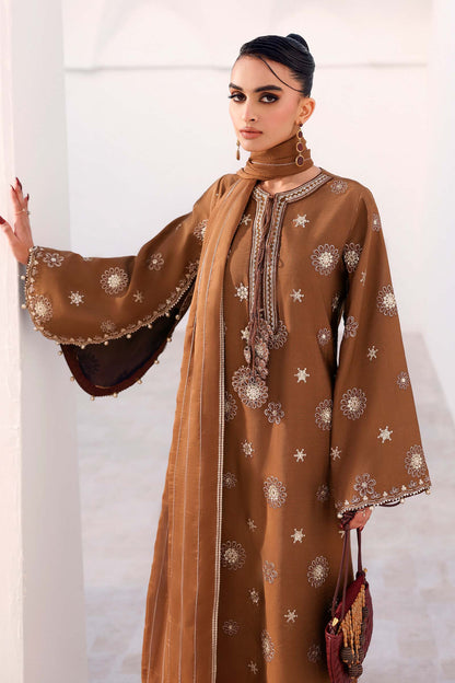Maria B | Eid Collection 2026 | Mst-Ef26-08 Brown - Luxury Dress - available at Maria Faisal in UK and USA.
