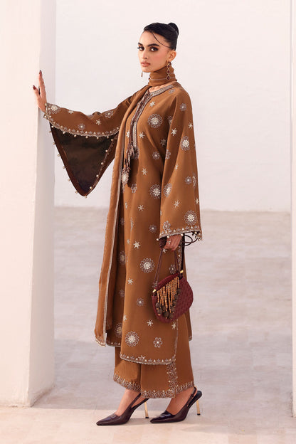 Maria B | Eid Collection 2026 | Mst-Ef26-08 Brown - Luxury Dress - available at Maria Faisal in UK and USA.