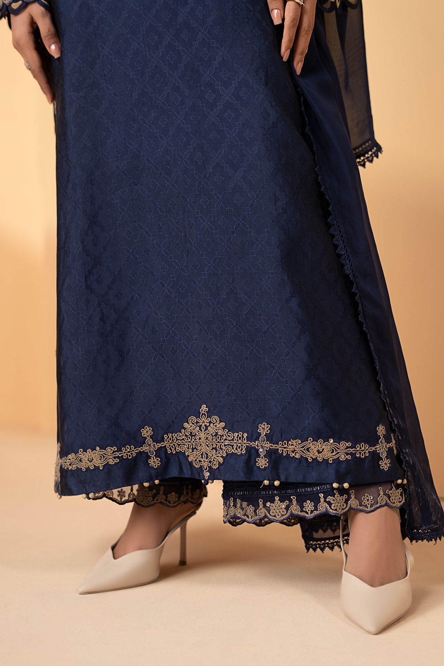 Maria B | Luxury Formals | MST-EF26-11-Blue - Formal Dress - available at Maria Faisal in UK and USA.
