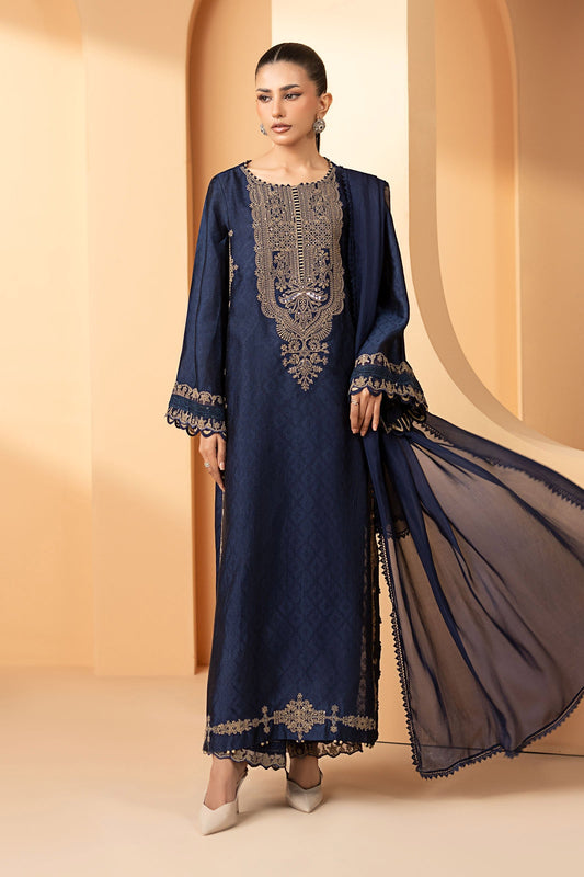 Maria B | Luxury Formals | MST-EF26-11-Blue - Formal Dress - available at Maria Faisal in UK and USA.