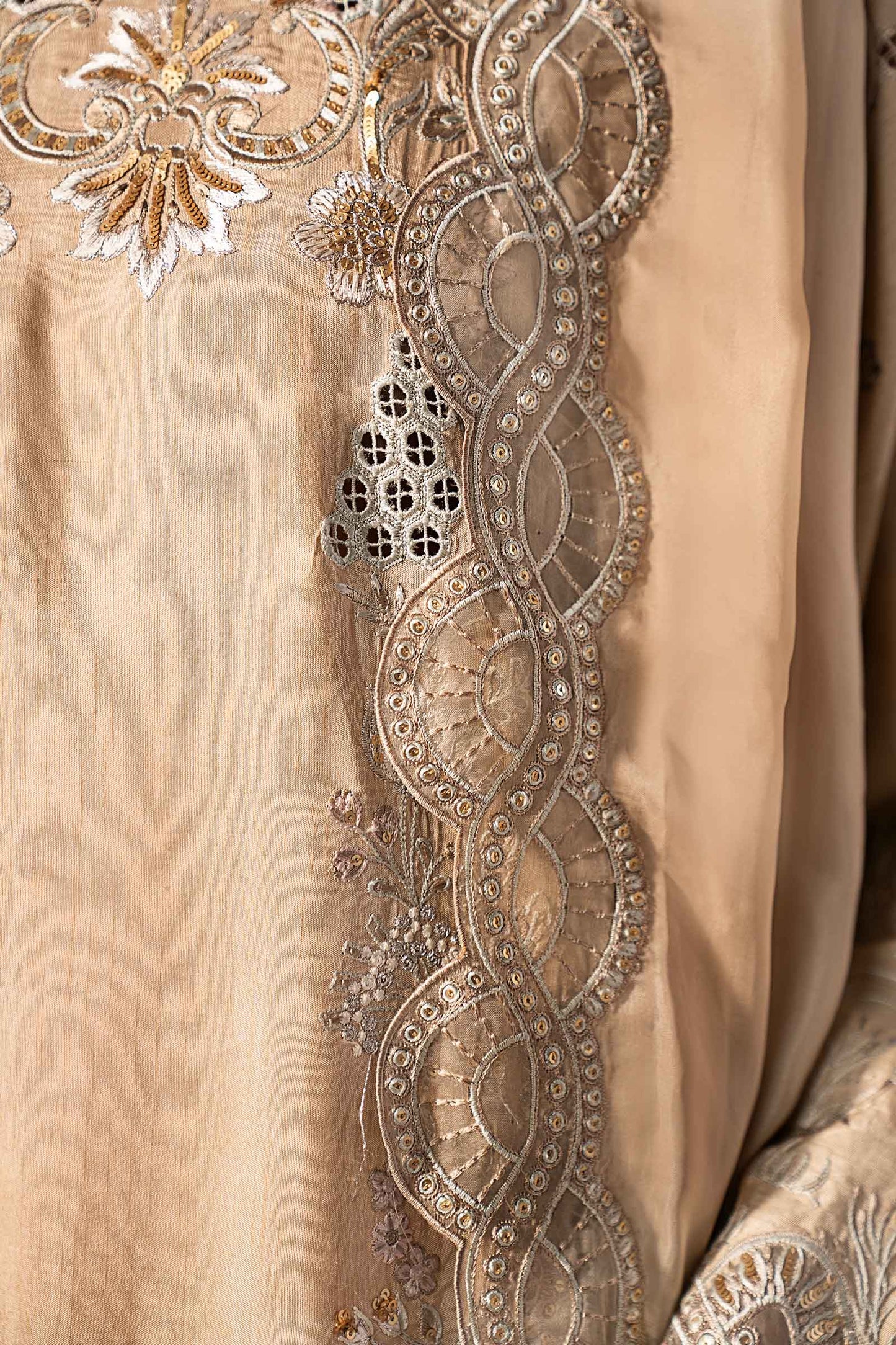 Maria B | Eid Collection 2026 | Mst-Ef26-33 Beige - Luxury Dress - available at Maria Faisal in UK and USA.
