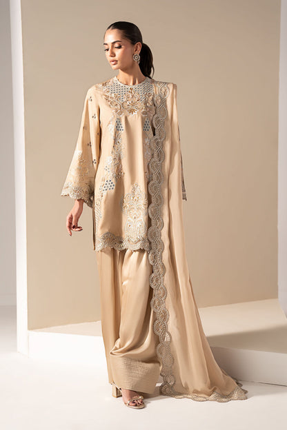 Maria B | Eid Collection 2026 | Mst-Ef26-33 Beige - Luxury Dress - available at Maria Faisal in UK and USA.