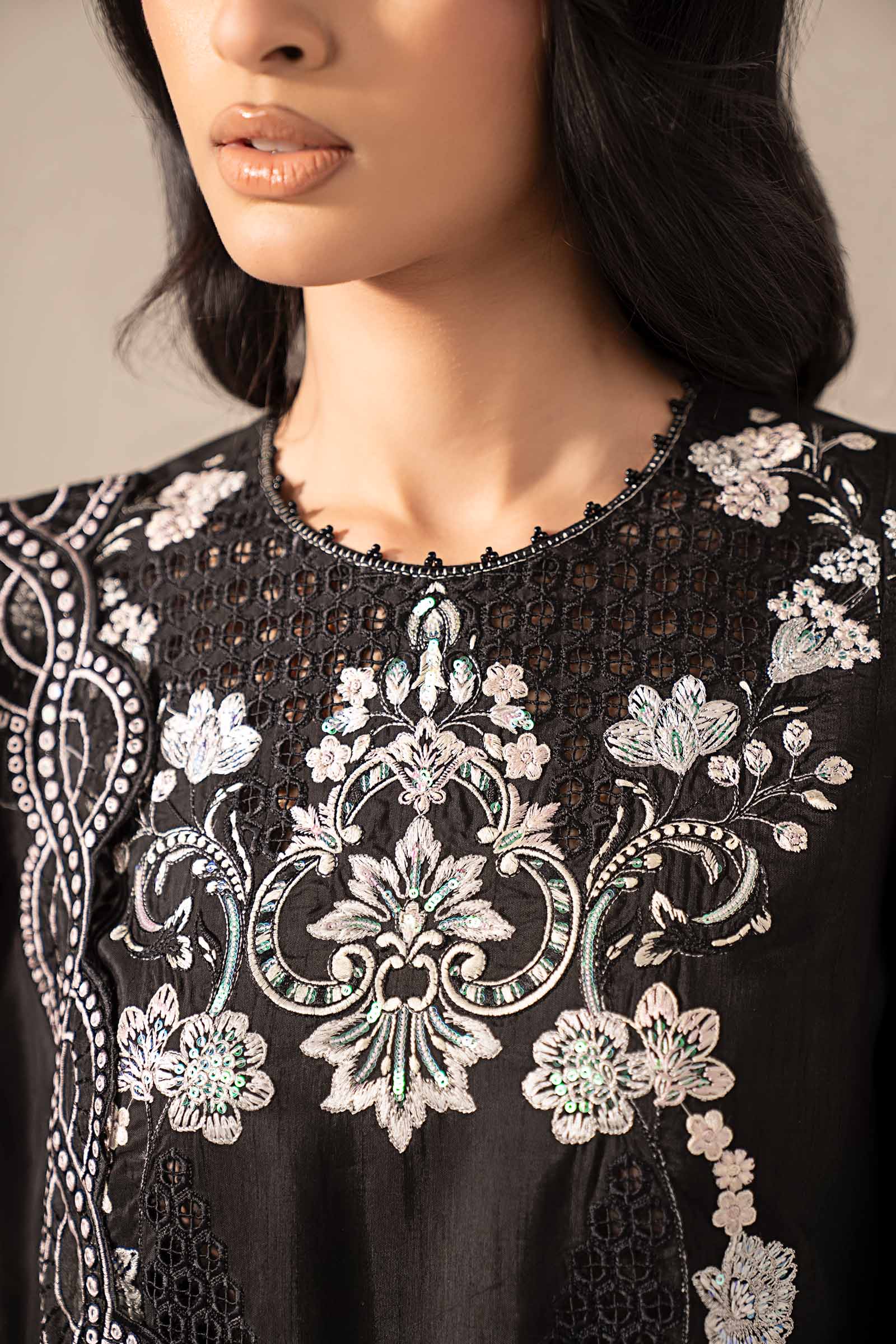 Maria B | Eid Collection 2026 | Mst-Ef26-33 Black - Luxury Dress - available at Maria Faisal in UK and USA.