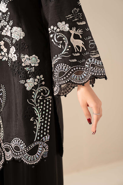 Maria B | Eid Collection 2026 | Mst-Ef26-33 Black - Luxury Dress - available at Maria Faisal in UK and USA.