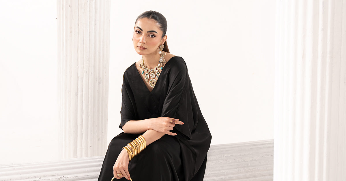 Maria B | Eid Collection 2026 | Mbs-W25-20 Black - Luxury Dress - available at Maria Faisal in UK and USA.