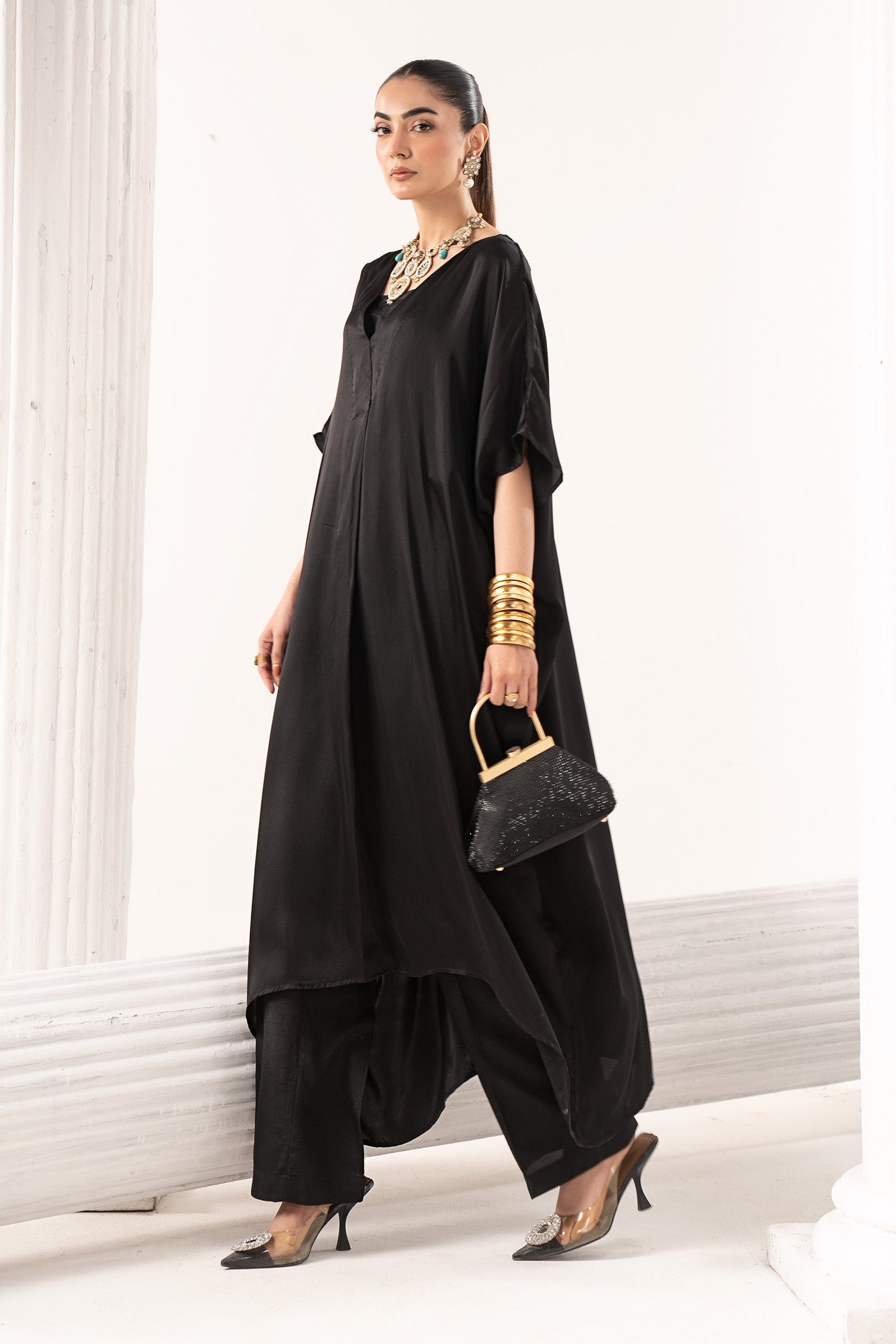 Maria B | Eid Collection 2026 | Mbs-W25-20 Black - Luxury Dress - available at Maria Faisal in UK and USA.