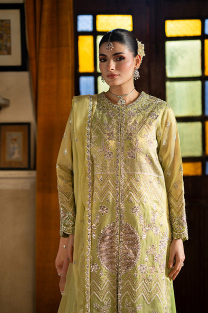 Maryum n Maria | Farda Formals | ALTIN - Formal Dress - available at Maria Faisal in UK and USA.