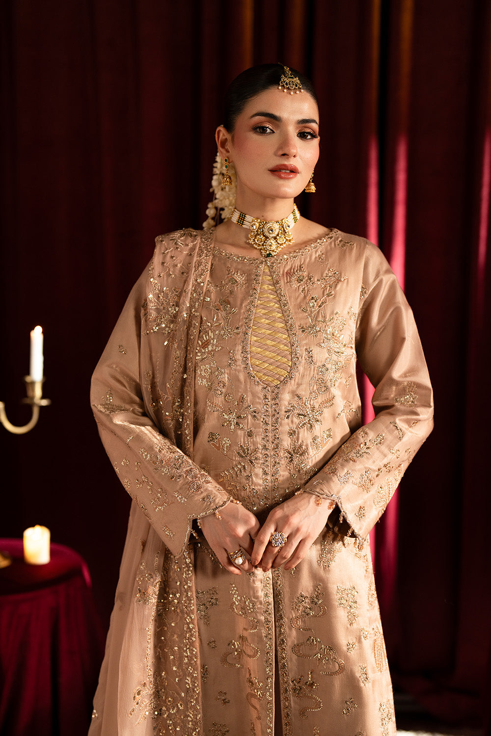Maryum n Maria | Farda Formals | KUM - Formal Dress - available at Maria Faisal in UK and USA.