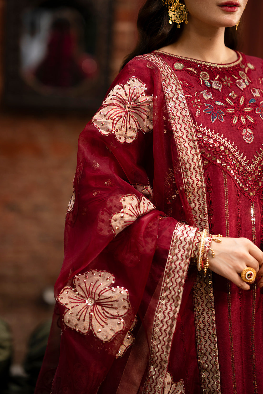 Maryum n Maria | Farda Formals | YAKUT - Formal Dress - available at Maria Faisal in UK and USA.