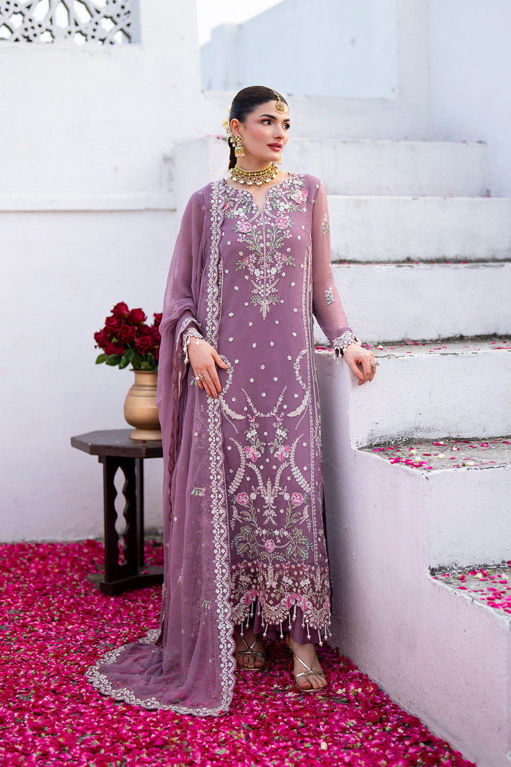 Maryum n Maria | Farda Formals | LAVANTA - Formal Dress - available at Maria Faisal in UK and USA.
