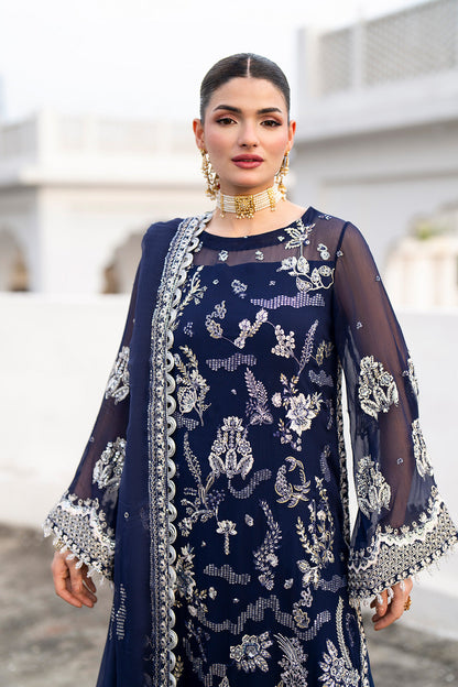 Maryum n Maria | Farda Formals | LACIVERT - Formal Dress - available at Maria Faisal in UK and USA.