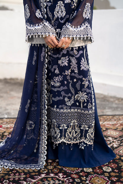 Maryum n Maria | Farda Formals | LACIVERT - Formal Dress - available at Maria Faisal in UK and USA.
