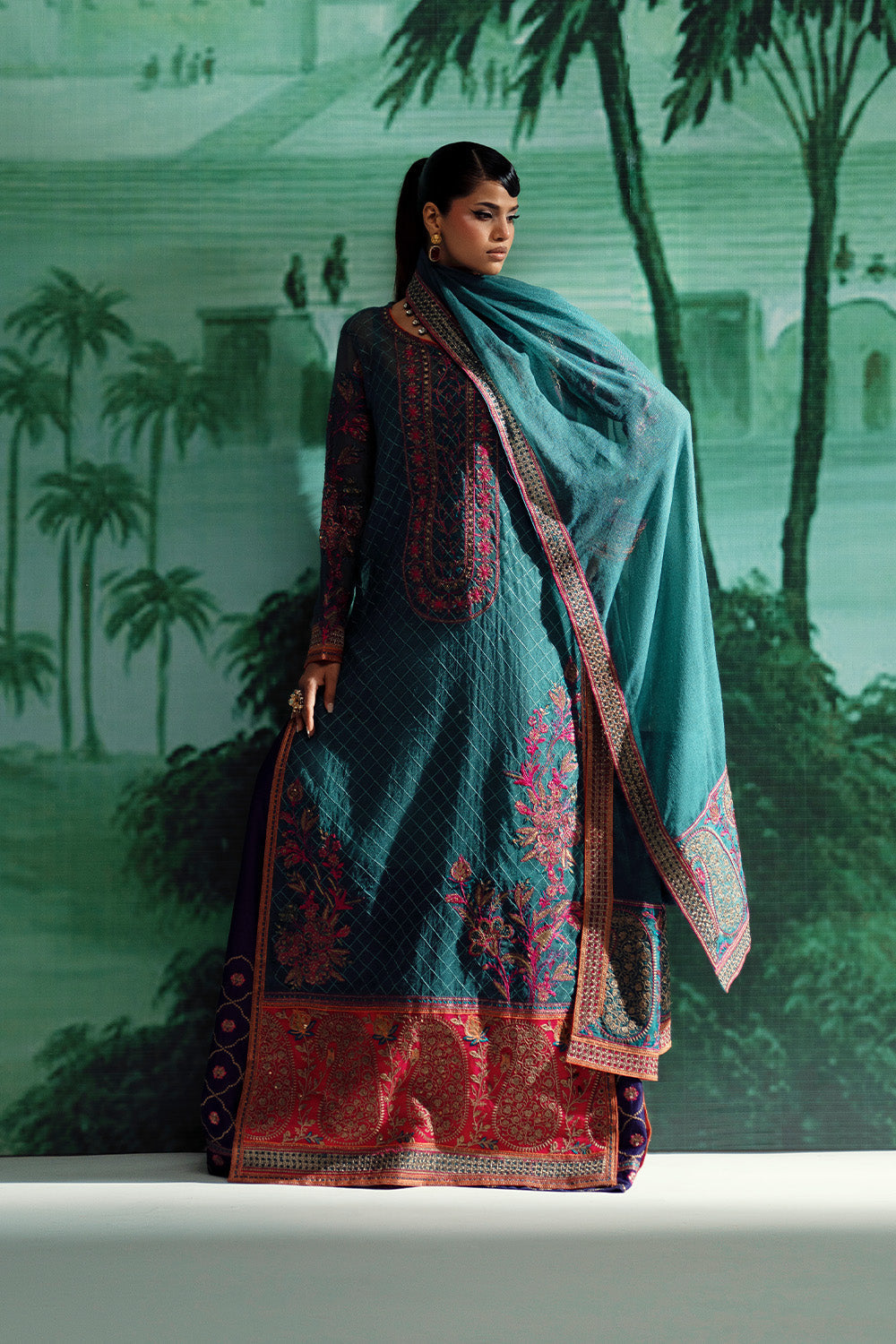 Maryum N Maria | Mushal Formals | AMEELIE - MSU5542 - Ladies Clothes - Maria Faisal