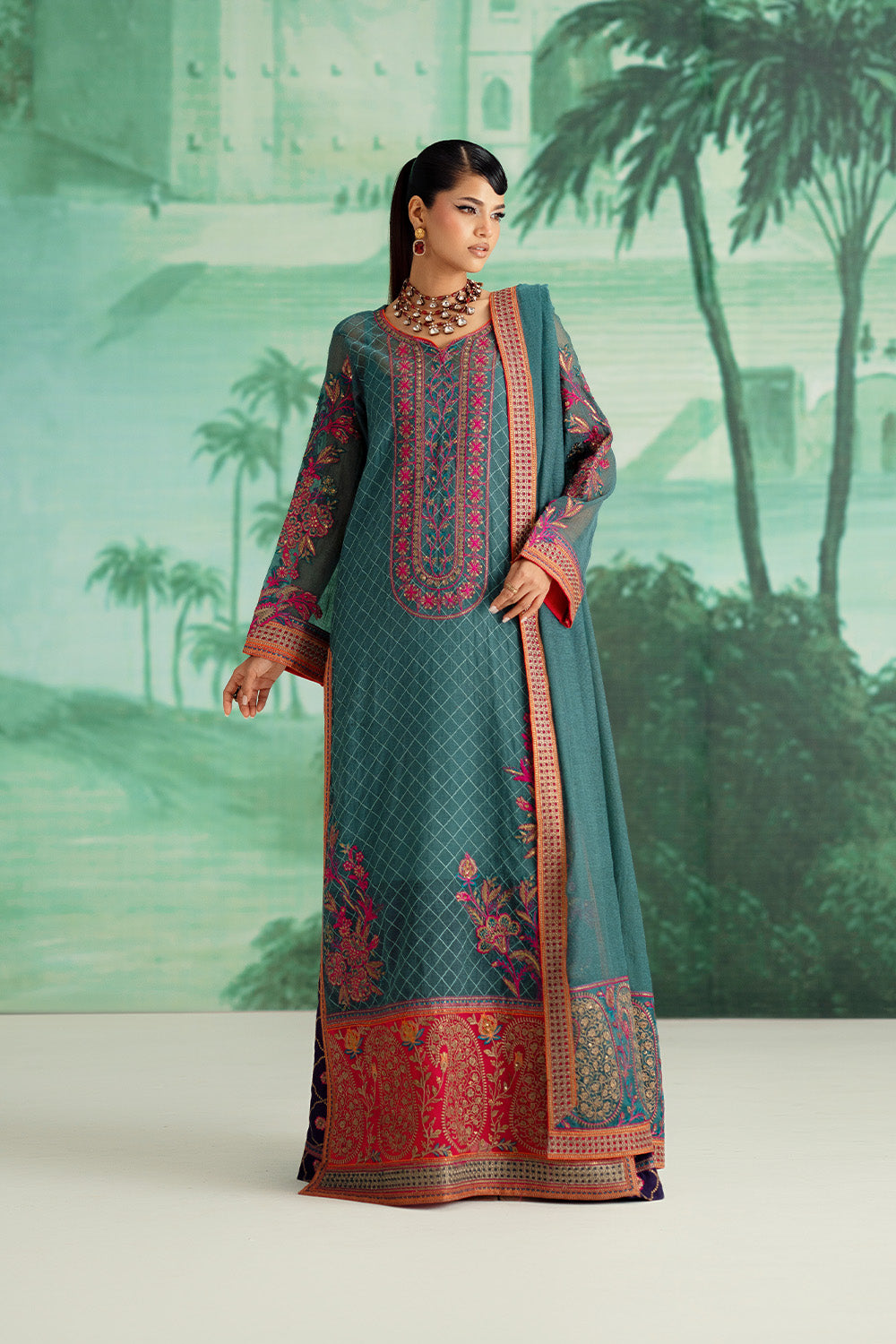 Maryum N Maria | Mushal Formals | AMEELIE - MSU5542 - Ladies Clothes - Maria Faisal