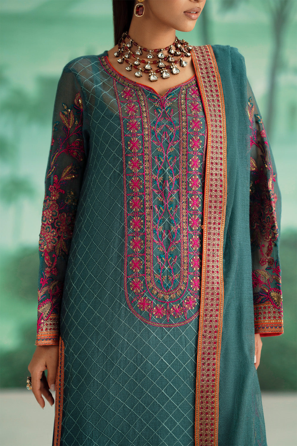 Maryum N Maria | Mushal Formals | AMEELIE - MSU5542 - Ladies Clothes - Maria Faisal