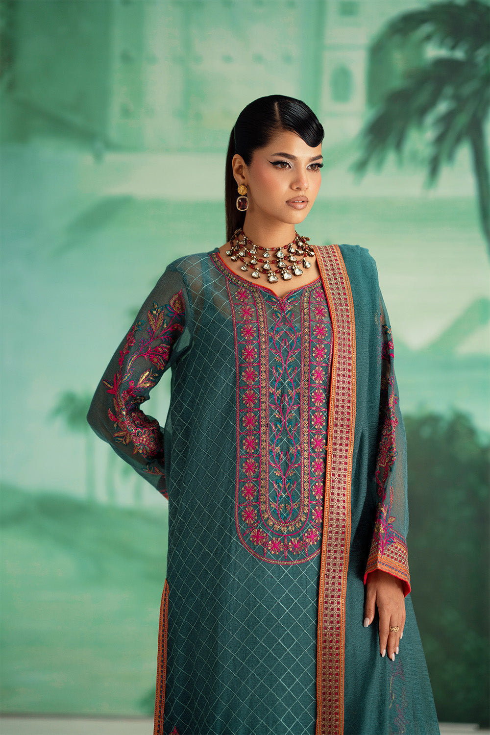 Maryum N Maria | Mushal Formals | AMEELIE - MSU5542 - Ladies Clothes - Maria Faisal