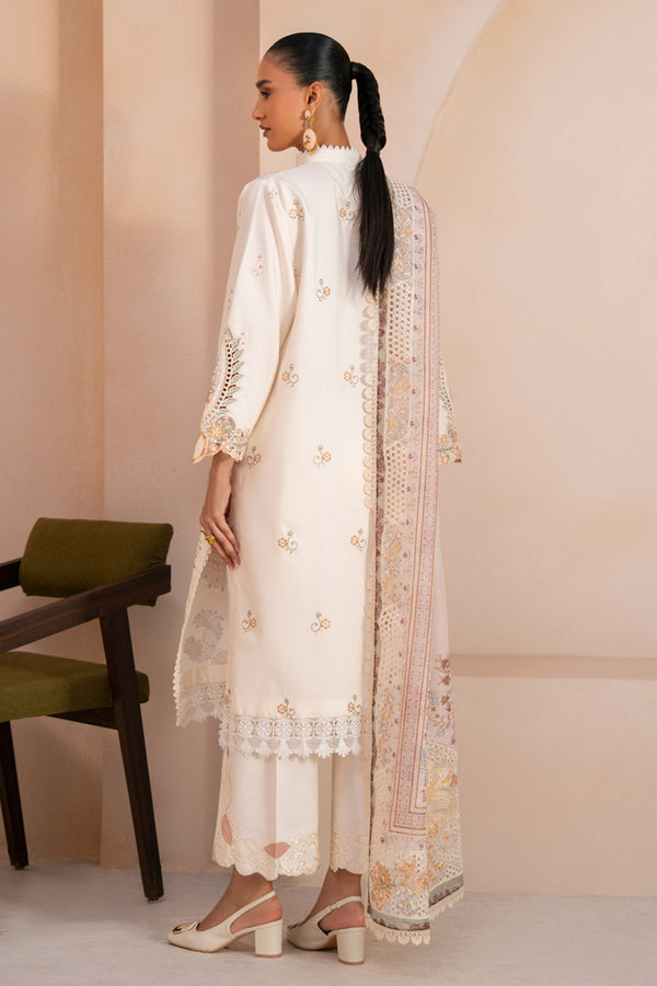 Marjjan | Amani Luxe | MSV-03 B (OFF WHITE) - Casual Dress - available at Maria Faisal in UK and USA.