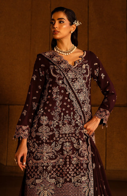 Emaan Adeel | Casabella Wedding Formals | ADIBA - Designer Dress with Intricate embroidery and embellishments. Shop elegent wedding dress at Maria Faisal.