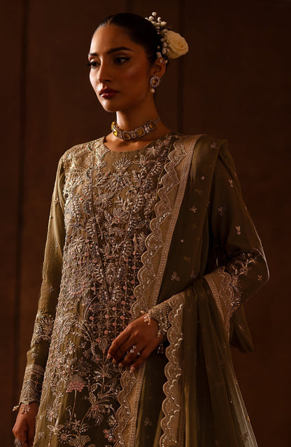 Emaan Adeel | Casabella Wedding Formals | LIORA - Designer Dress with Intricate embroidery and embellishments. Shop elegent wedding dress at Maria Faisal.