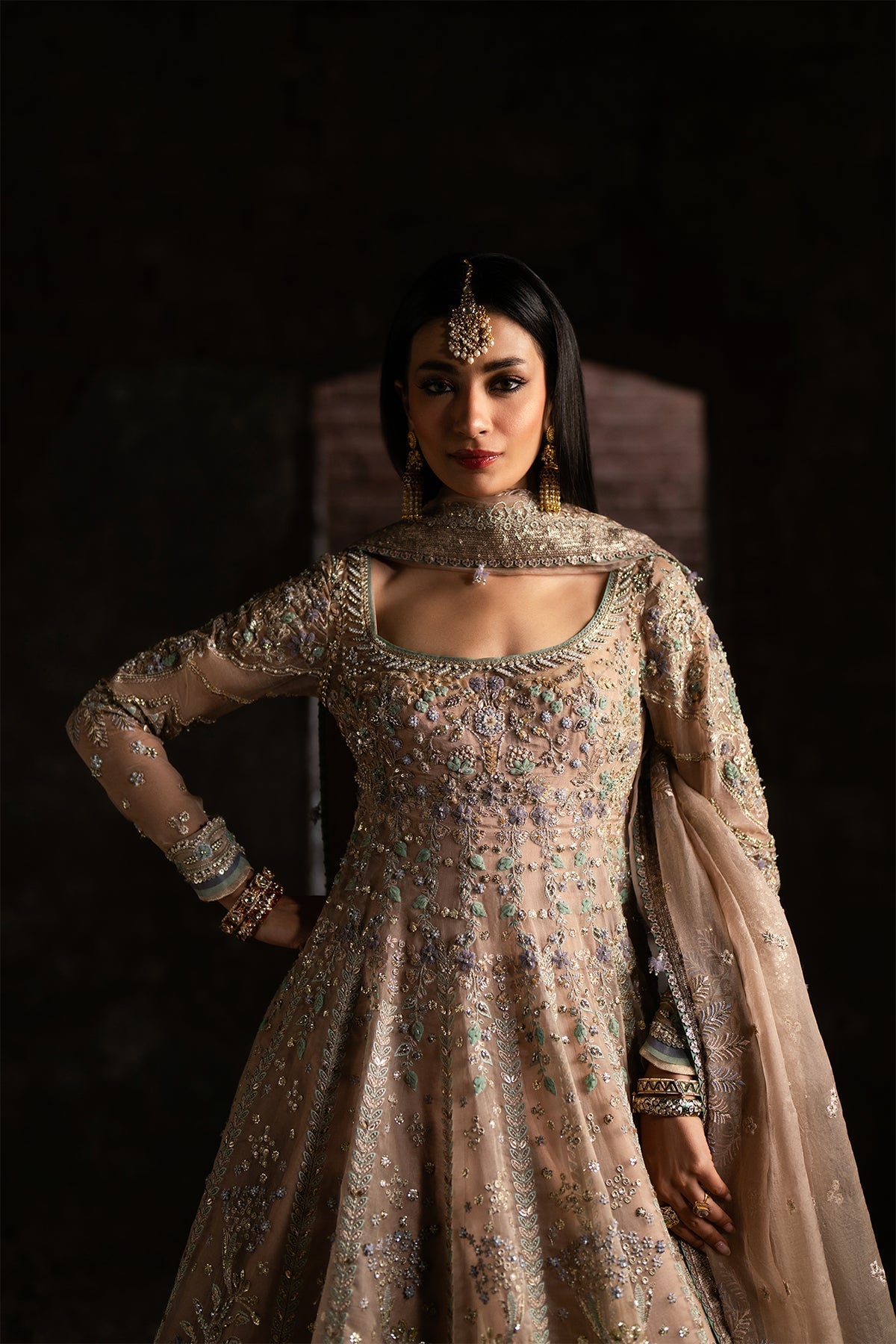 Nyra | Wedding Festive | Mehmal - Wedding Dress - available at Maria Faisal in UK and USA.