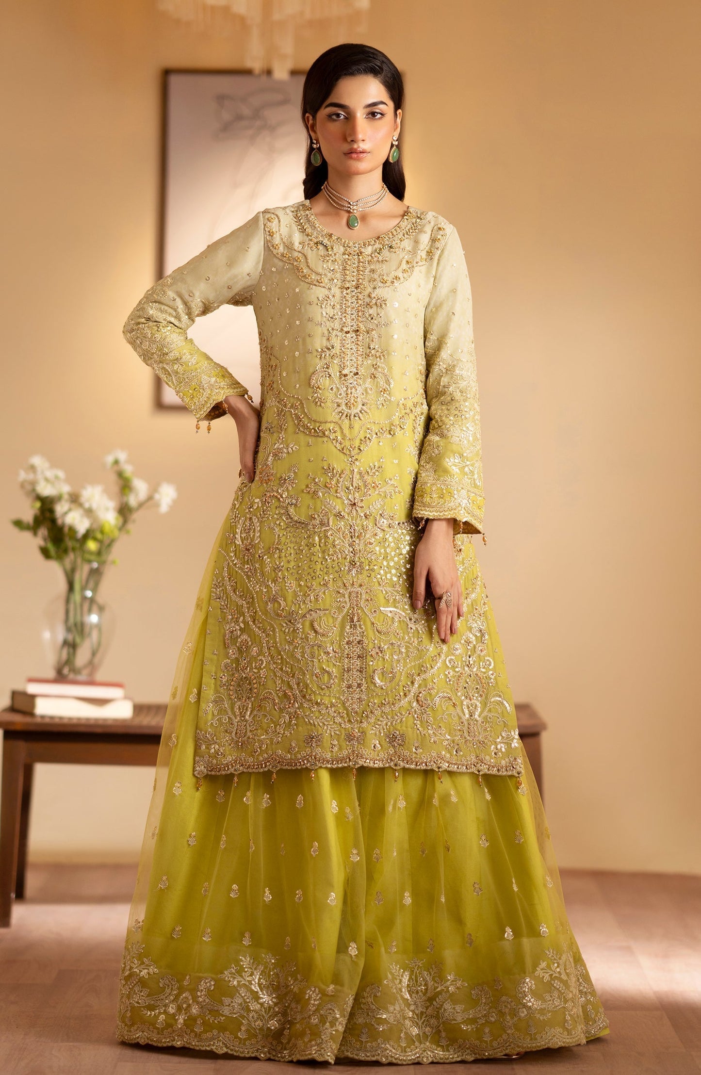 Emaan Adeel | Romansiyyah Luxury Formals 24 | Sabian - Wedding Dress - Maria Faisal